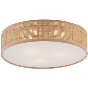 QAZQA Oriental Rattan Ceiling Light 38cm - Trammy QAZQA Oriental Rattan Ceiling Light 38cm - Trammy