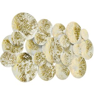 Qazqa - Gold and White Oriental Wall Light - Hikina - 2 Lights Qazqa - Gold and White Oriental Wall Light - Hikina - 2 Lights
