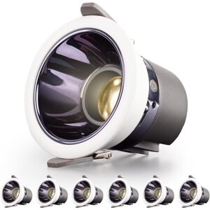 TINOR Pack 7W 700LM = 70W Incandescent led Bathroom Spotlight, IP44, Warm White 3000K, ac 220-240V, 70-75mm Cutout, Round Ultra-Slim Recessed Ceiling Light TINOR Pack 7W 700LM = 70W Incandescent led Bathroom Spotlight, IP44, Warm White 3000K, ac 220-240V, 70-75mm Cutout, Round Ultra-Slim Recessed Ceiling Light