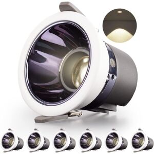 BEIJIYI Pack 7W LED Incandescent Spotlights, 700LM = 70W, IP44, Natural White 4000K, AC 220-240V, 70-75mm Cutout, Ultra-Thin Round Recessed Spotlight for BEIJIYI Pack 7W LED Incandescent Spotlights, 700LM = 70W, IP44, Natural White 4000K, AC 220-240V, 70-75mm Cutout, Ultra-Thin Round Recessed Spotlight for