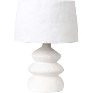 BELIANI Arapey White Paper Mache Table Lamp BELIANI Arapey White Paper Mache Table Lamp