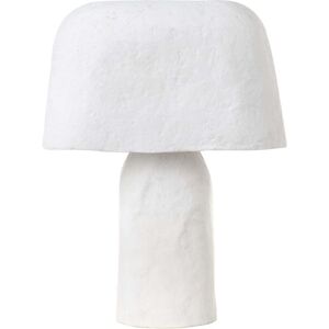 Beliani White Paper-Mâché Table Lamp - Table Lamp Beliani White Paper-Mâché Table Lamp - Table Lamp