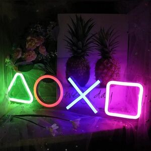 DEWDAT Party Lighting Party Bar Indoor Led Neon Sign Wall Decor, Large Acrylic Neon Sign Wall Decor for Living Room Bedroom Children's Room, Colorful Games DEWDAT Party Lighting Party Bar Indoor Led Neon Sign Wall Decor, Large Acrylic Neon Sign Wall Decor for Living Room Bedroom Children's Room, Colorful Games
