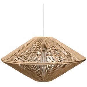 BELIANI Pendant Lamp CAVES Paper Rope Natural BELIANI Pendant Lamp CAVES Paper Rope Natural