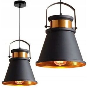 Toolight - Pendant Lamp APP175-1CP asti c Black Rose-Gold 25x33 cm E27 Toolight - Pendant Lamp APP175-1CP asti c Black Rose-Gold 25x33 cm E27