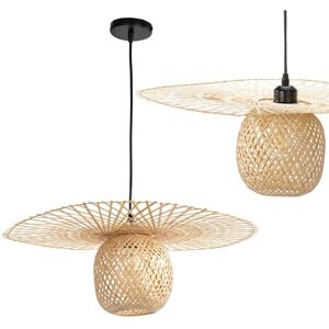Toolight Bamboo Pendant Lamp - Natural - E27 - Boho Style - 60W Max Toolight Bamboo Pendant Lamp - Natural - E27 - Boho Style - 60W Max