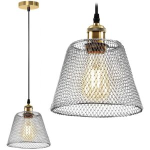 Toolight Chrome Pendant Lamp - E27, 20.5x20.5x109cm, Adjustable - Pendant Light Toolight Chrome Pendant Lamp - E27, 20.5x20.5x109cm, Adjustable - Pendant Light