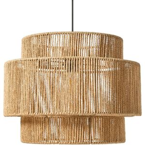 BELIANI Pendant Lamp WOKIRO Paper Rope Natural BELIANI Pendant Lamp WOKIRO Paper Rope Natural
