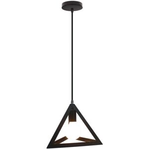 NORCKS Pendant Light- Retro Ceiling Lights E27 Metal Lampshade Triangle Ceiling Light Vintage Industrial Pendant Lights Black NORCKS Pendant Light- Retro Ceiling Lights E27 Metal Lampshade Triangle Ceiling Light Vintage Industrial Pendant Lights Black