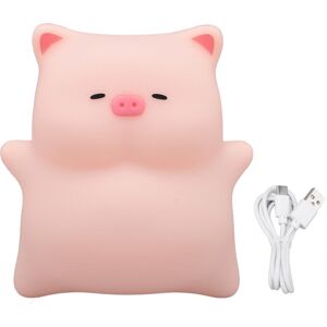 GROOFOO Piggy Night Light for Kids Silicone 3000K LED Dimmable Rechargeable Bedside Piggy Cute Lamp for Home Nursery Room Decor GROOFOO Piggy Night Light for Kids Silicone 3000K LED Dimmable Rechargeable Bedside Piggy Cute Lamp for Home Nursery Room Decor