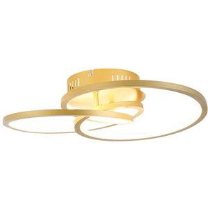 Qazqa Gold 45cm Dimmable LED Ceiling Light - Rowin Qazqa Gold 45cm Dimmable LED Ceiling Light - Rowin