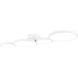 Qazqa White LED Ceiling Light Dimmable 4 Lights - Lupolo Qazqa White LED Ceiling Light Dimmable 4 Lights - Lupolo
