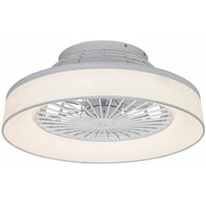 QAZQA Emily White Ceiling Fan with LED & Remote - Modern QAZQA Emily White Ceiling Fan with LED & Remote - Modern