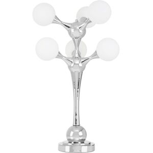 Premier Housewares Chrome 6-Light Desk Lamp - Table Light Premier Housewares Chrome 6-Light Desk Lamp - Table Light