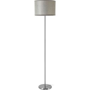 Premier Housewares - Floor Lamp / Lamps For Living Room With eu Plug Grey led Reading Lamp With Tall Floor Standing Round Chrome Base 36 x 158 x 36 Premier Housewares - Floor Lamp / Lamps For Living Room With eu Plug Grey led Reading Lamp With Tall Floor Standing Round Chrome Base 36 x 158 x 36
