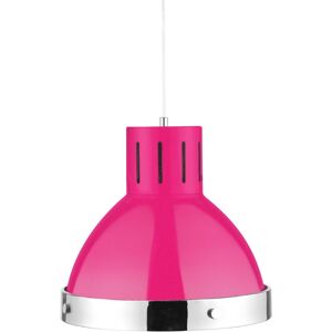Premier Housewares - Hot Pink and Chrome Bell Shaped Pendant Light Premier Housewares - Hot Pink and Chrome Bell Shaped Pendant Light