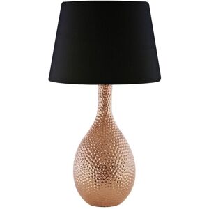 Premier Housewares - Julius Copper Hammered Ceramic Table Lamp Premier Housewares - Julius Copper Hammered Ceramic Table Lamp
