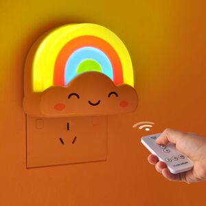 Dewdat - Rainbow Night Light, 0.5W Plug-In Night Light for Kids, Dusk to Dawn led Sensor, Cute Nursery Gift, Nightlight for Baby, Girl, Boy, Toddler Dewdat - Rainbow Night Light, 0.5W Plug-In Night Light for Kids, Dusk to Dawn led Sensor, Cute Nursery Gift, Nightlight for Baby, Girl, Boy, Toddler