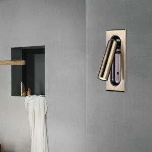 HOOPZI Reading light with hidden switch hotel project recessed wall light Bedside reading light led 3W warm light 3000K a HOOPZI Reading light with hidden switch hotel project recessed wall light Bedside reading light led 3W warm light 3000K a