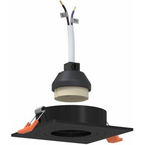 vidaXL 91x91 mm Black Square LED Downlights - Lighting Fixture vidaXL 91x91 mm Black Square LED Downlights - Lighting Fixture
