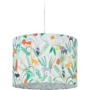 Kids Light Fixture, Lampshade with Jungle Design, 140 x 35 cm, Hanging Lamp for Children's Room, Multicoloured - Relaxdays Kids Light Fixture, Lampshade with Jungle Design, 140 x 35 cm, Hanging Lamp for Children's Room, Multicoloured - Relaxdays
