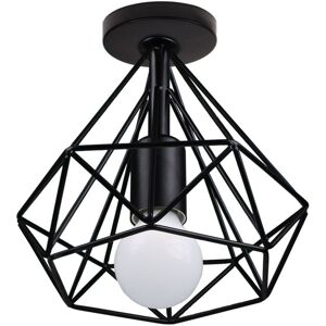 Norcks - Retro Antique Ceiling Light Modern Ceiling Lights Metal Cage 20CM Chandelier Antique Ceiling Lamp Black For Bar Cafe Office Norcks - Retro Antique Ceiling Light Modern Ceiling Lights Metal Cage 20CM Chandelier Antique Ceiling Lamp Black For Bar Cafe Office