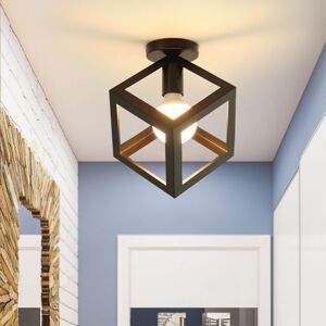 Stoex - Retro Cube Chandelier Vintage Antique Ceiling Lights Iron Metal Ceiling Light Black Stoex - Retro Cube Chandelier Vintage Antique Ceiling Lights Iron Metal Ceiling Light Black