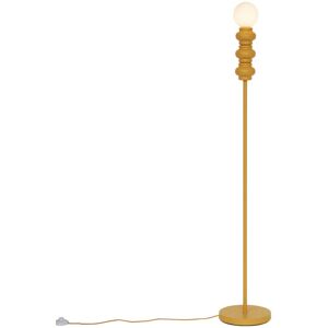 QAZQA Retro Floor Lamp Mustard Yellow with Matt Glass - Fedde QAZQA Retro Floor Lamp Mustard Yellow with Matt Glass - Fedde