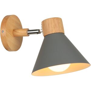 NORCKS Retro Indoor Wall Light Metal Wall Lamp E27 Vintage Wall Sconce For Bedroom Living Room Bathroom (Grey) NORCKS Retro Indoor Wall Light Metal Wall Lamp E27 Vintage Wall Sconce For Bedroom Living Room Bathroom (Grey)