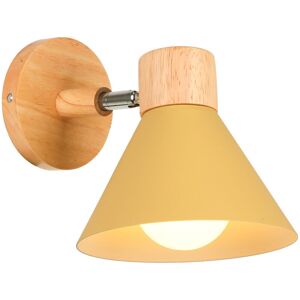NORCKS Retro Indoor Wall Light Metal Wall Lamp E27 Vintage Wall Sconce For Bedroom Living Room Bathroom (Yellow) NORCKS Retro Indoor Wall Light Metal Wall Lamp E27 Vintage Wall Sconce For Bedroom Living Room Bathroom (Yellow)