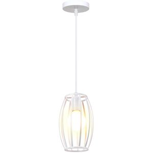 NORCKS Retro Industrial Pendant Lights Vintage Chandelier Metal Hanging Lamp For Bedroom,Living Room,Dining Room,Kitchen White NORCKS Retro Industrial Pendant Lights Vintage Chandelier Metal Hanging Lamp For Bedroom,Living Room,Dining Room,Kitchen White