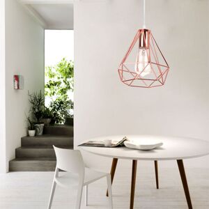 Axhup - Metal Pendant Light Rose Gold, Vintage Diamond Chandelier, Industrial Ceiling Light with Lampshade for Living Room Dining Room Bar Balcony Axhup - Metal Pendant Light Rose Gold, Vintage Diamond Chandelier, Industrial Ceiling Light with Lampshade for Living Room Dining Room Bar Balcony