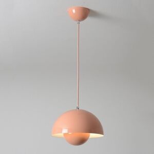 WOTTES Modern Pendant Light Metal Ceiling Lamp Indoor Hanging Lamp Adjustable Chandelier Pink Lampshade Ø23CM WOTTES Modern Pendant Light Metal Ceiling Lamp Indoor Hanging Lamp Adjustable Chandelier Pink Lampshade Ø23CM