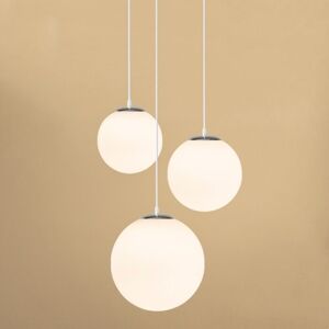 Wottes - Modern Pendant Lights Glass Globe Ceiling Lamp Adjustable Hanging Lamp for Kitchen Island Bedroom Hallway Ø18CM 3Pcs Wottes - Modern Pendant Lights Glass Globe Ceiling Lamp Adjustable Hanging Lamp for Kitchen Island Bedroom Hallway Ø18CM 3Pcs