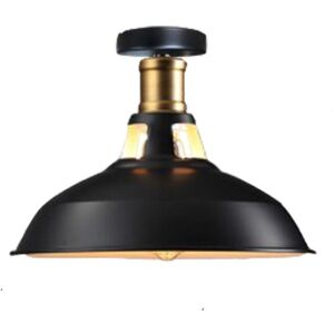 NORCKS Retro Vintage Ceiling Light (Black) Iron Metal Ceiling Lamp Industrial Style Ceiling Light E27 For Indoor Lighting Cafe Bedroom Restaurant NORCKS Retro Vintage Ceiling Light (Black) Iron Metal Ceiling Lamp Industrial Style Ceiling Light E27 For Indoor Lighting Cafe Bedroom Restaurant