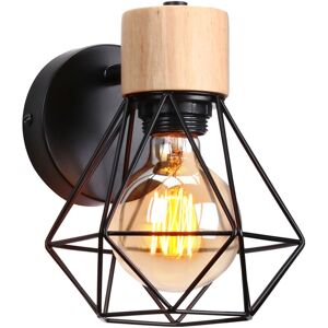 NORCKS Retro Wall Lights Modern Wall Lamp Indoor Wall Light Metal Wall Sconce, Dia15CM Angle Adjustable Black For Bar Bedroom Office E27 NORCKS Retro Wall Lights Modern Wall Lamp Indoor Wall Light Metal Wall Sconce, Dia15CM Angle Adjustable Black For Bar Bedroom Office E27