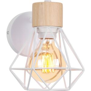 NORCKS Retro Wall Lights Modern Wall Lamp Indoor Wall Light Metal Wall Sconce, Dia15CM Angle Adjustable White For Bar Bedroom Office E27 NORCKS Retro Wall Lights Modern Wall Lamp Indoor Wall Light Metal Wall Sconce, Dia15CM Angle Adjustable White For Bar Bedroom Office E27