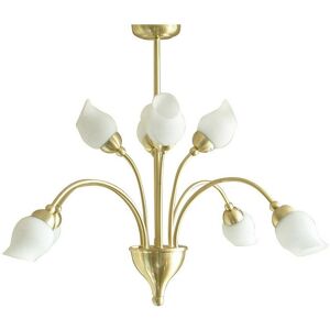 Inspired Lighting Rimini Pendant 8 Light G9 Satin Brass - Pendant Light Inspired Lighting Rimini Pendant 8 Light G9 Satin Brass - Pendant Light