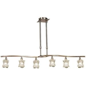DIYAS Inspired Clearance - Rosa Del Desierto Telescopic Linear Pendant Line 6 Light G9, Antique Brass DIYAS Inspired Clearance - Rosa Del Desierto Telescopic Linear Pendant Line 6 Light G9, Antique Brass