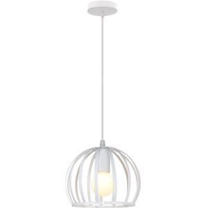 NORCKS Round Industrial Vintage Pendant Light Modern Ceiling Light Iron Metal Pendant Lights For Kitchen Farmhouse Hallway Indoor White NORCKS Round Industrial Vintage Pendant Light Modern Ceiling Light Iron Metal Pendant Lights For Kitchen Farmhouse Hallway Indoor White