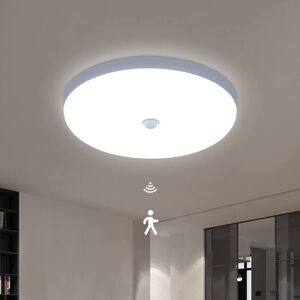 GOECO Round LED Ceiling Light 30W LED Ceiling Lamp with Infrared Motion Sensor,Modern Flush Mount Ceiling Light for Hallway Stairway Porch Warehouse GOECO Round LED Ceiling Light 30W LED Ceiling Lamp with Infrared Motion Sensor,Modern Flush Mount Ceiling Light for Hallway Stairway Porch Warehouse