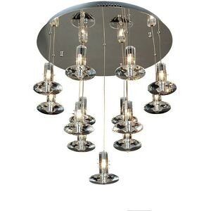 DIYAS Inspired Clearance - Troy Pendant Round 13 Light G4 Polished Chrome/Crystal, not led/cfl Compatible DIYAS Inspired Clearance - Troy Pendant Round 13 Light G4 Polished Chrome/Crystal, not led/cfl Compatible