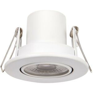 Saxby Lighting - Saxby Shieldeco 500 cct Tiltable Light 5W Recessed Downlight Matt White Paint Saxby Lighting - Saxby Shieldeco 500 cct Tiltable Light 5W Recessed Downlight Matt White Paint