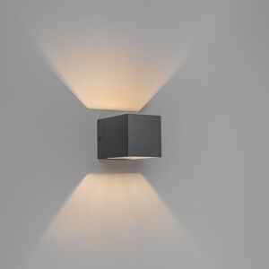 QAZQA Wall Lamp Set - Modern Antracite, Adjustable, Aluminium QAZQA Wall Lamp Set - Modern Antracite, Adjustable, Aluminium