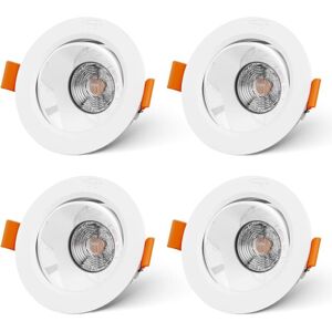 BEIJIYI Set of 4 7W Extra Flat LED Recessed Spotlights, Neutral White 4000K 700LM LED Bathroom Downlights for Ceiling Recessed Lighting, Kitchen, Living BEIJIYI Set of 4 7W Extra Flat LED Recessed Spotlights, Neutral White 4000K 700LM LED Bathroom Downlights for Ceiling Recessed Lighting, Kitchen, Living