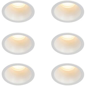 QAZQA Set of 6 Recessed Spotlights White GU10 35mm IP44 - Dept QAZQA Set of 6 Recessed Spotlights White GU10 35mm IP44 - Dept