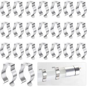 CSPARKV (Silver)Lamp Fixing Clip-28x23x9.8cm, 30Pcs Fluorescent Tube Lamp Holder for Fixing Lamp Tube to Prevent Sagging, Fluorescent Tube Holder Fits T8 CSPARKV (Silver)Lamp Fixing Clip-28x23x9.8cm, 30Pcs Fluorescent Tube Lamp Holder for Fixing Lamp Tube to Prevent Sagging, Fluorescent Tube Holder Fits T8