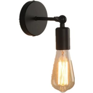 Linghhang - Simple Industrial Style Wall Light, Adjustable Metal Iron Wall Lamp Lighting E27 Socket Decoration for Home, Bar, Restaurants, Cafe, Linghhang - Simple Industrial Style Wall Light, Adjustable Metal Iron Wall Lamp Lighting E27 Socket Decoration for Home, Bar, Restaurants, Cafe,