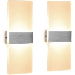 STOEX Simple Led Wall Light Indoor 6W Minimalist Wall Lights Modern Acrylic Wall Sconce For Living Room Bedroom Stairs Balcony Warm White(2 Piece) STOEX Simple Led Wall Light Indoor 6W Minimalist Wall Lights Modern Acrylic Wall Sconce For Living Room Bedroom Stairs Balcony Warm White(2 Piece)