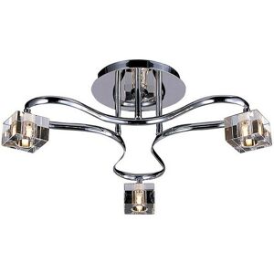 Diyas - Inspired Clearance - Sisco Semi Flush Round 3 Light G9 Polished Chrome Diyas - Inspired Clearance - Sisco Semi Flush Round 3 Light G9 Polished Chrome